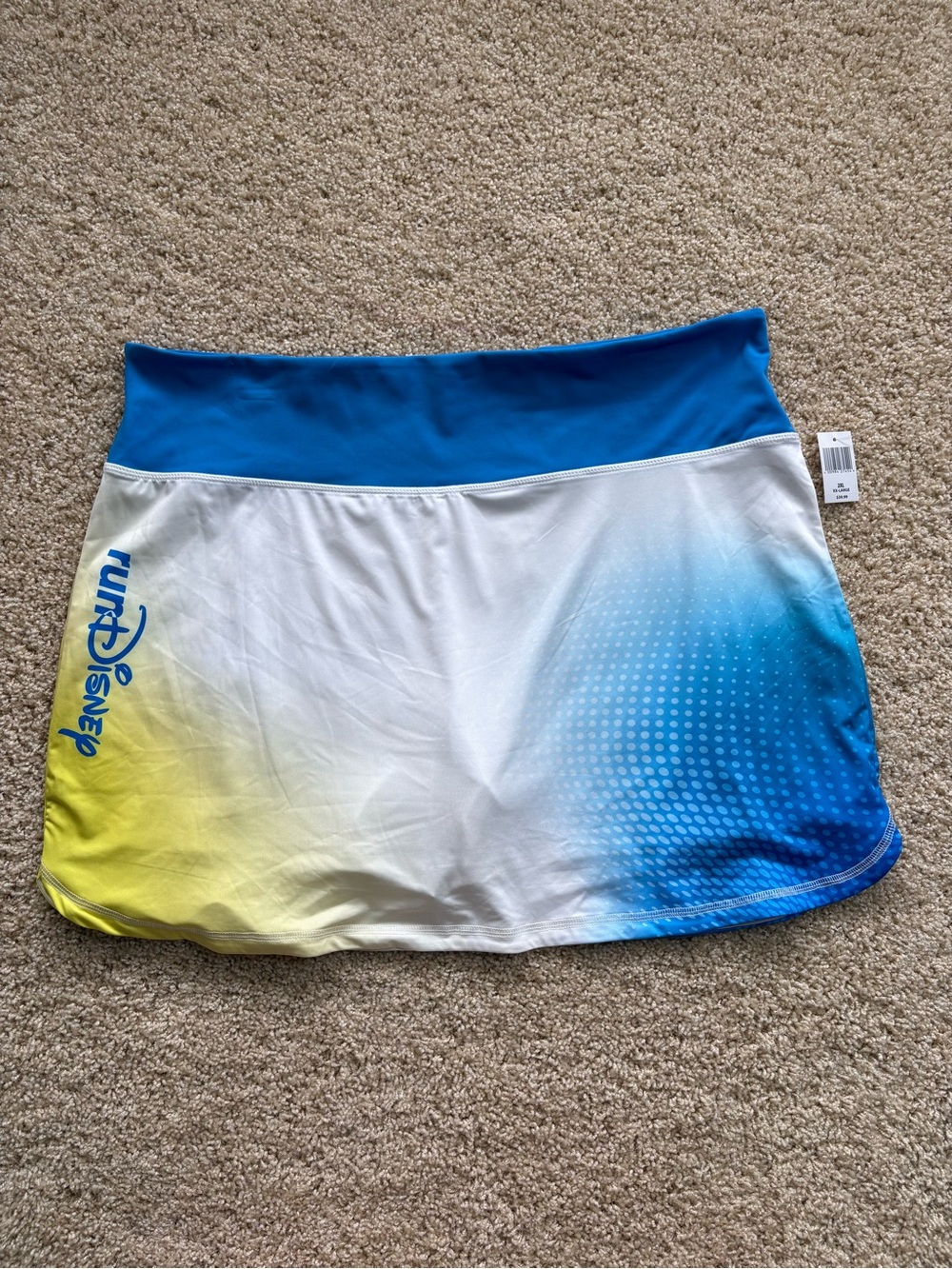 NWT Disney Parks runDisney Athletic Running Skort Skirt Womens Size 2XL